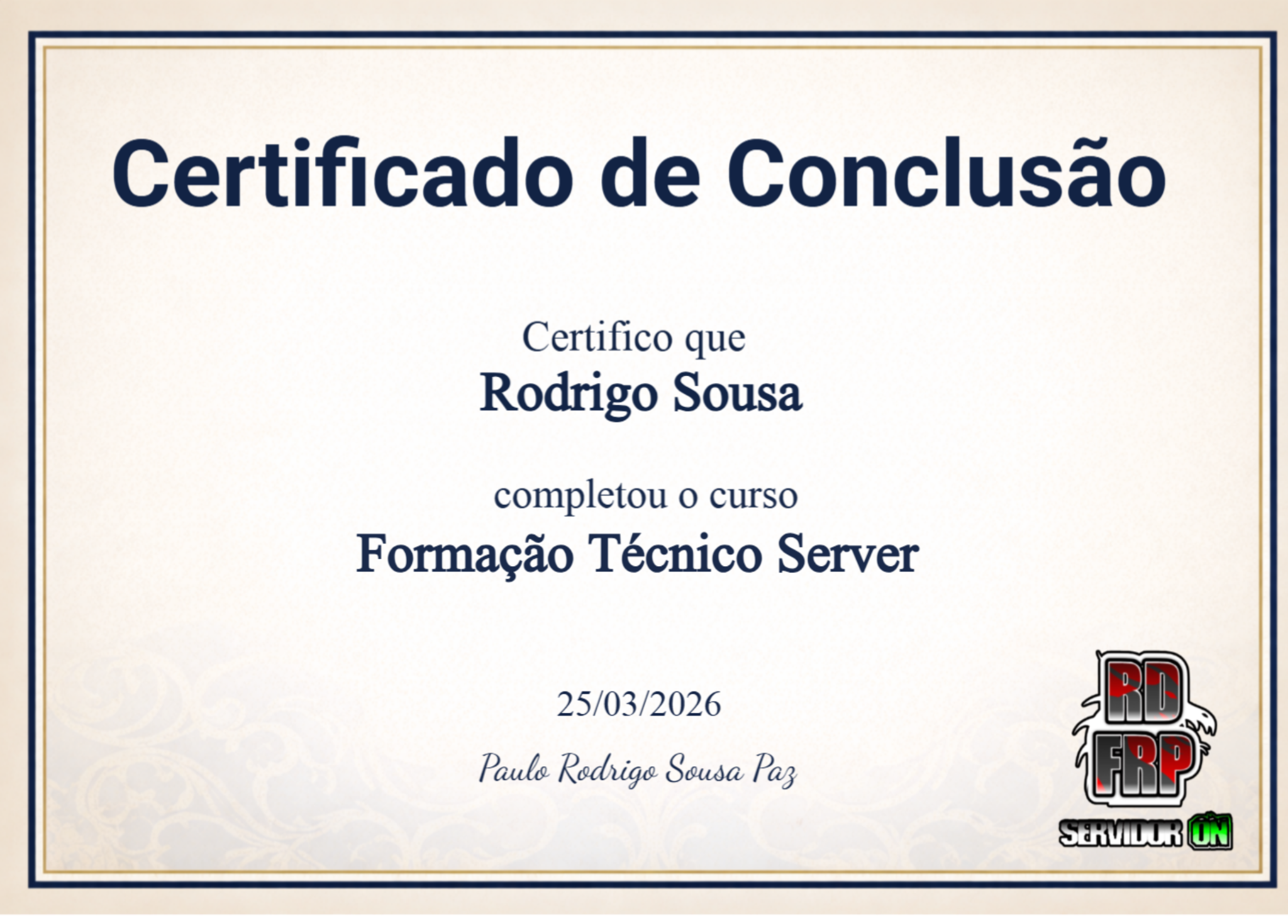 Certificado de Conclusão